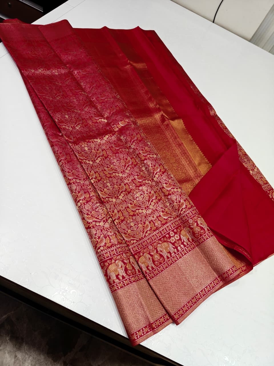 Premium Pure Jari Kanchipuram Wedding Silk Saree